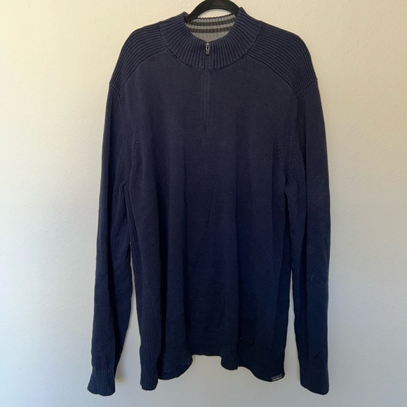 Eddie Bauer Men’s Size Tall 3XL Quarter Zip‎ Fall Winter Cozy Relaxes Casual - Picture 1 of 4